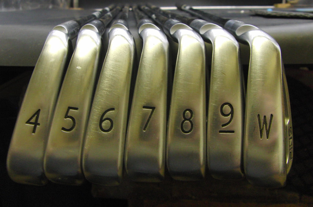 Set of 7x Ping S57 Black Dot Irons 4-PW Stiff Steel Shafts Ping Grips*