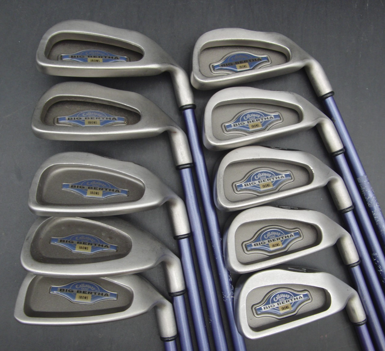 Set of Callaway Big Berth 4-SW+AW + Callaway Driver + 4 Wood + 5 Wood + Putter