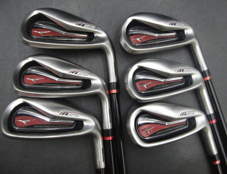 Set of 6 x Mizuno A25 Irons 6-SW Regular Graphite Shafts Mizuno Grips*