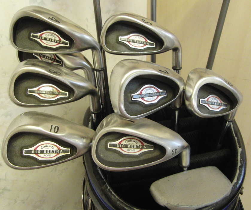 Set of Callaway Big Bertha Irons 4-PW+Callaway Driver+Callaway 4+5 Wood+ Putter