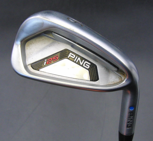 Ping i25 Blue Dot 6 Iron Stiff Steel Shaft Black and White Grip