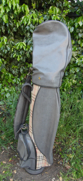 6 Division Burberry Golf Cart Carry Trolley Golf Clubs Bag*