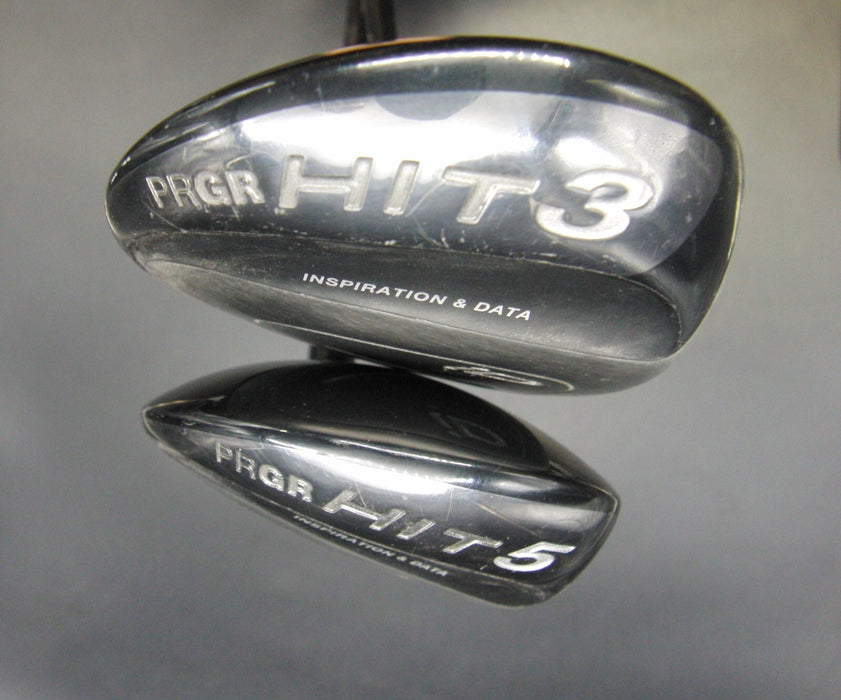 Set of 2 PRGR Hit iD 3 & 5 Woods Senior Graphite Shafts PRGR Grips