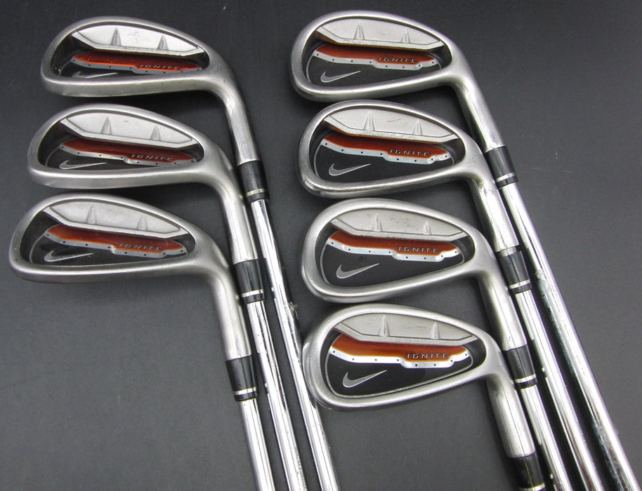 Set of 7x Nike Ignite 4-PW Irons Uniflex Steel Shafts Nike Grips