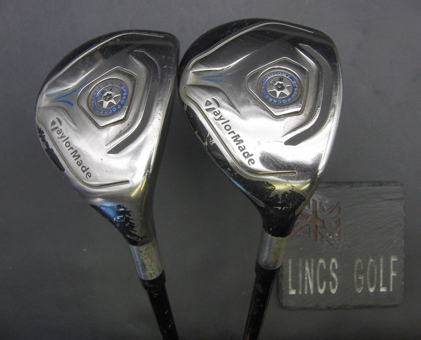 Set of 2 TaylorMade Jetspeed Speed Pocket Tech 19° Hybrids + 25° Hybrids