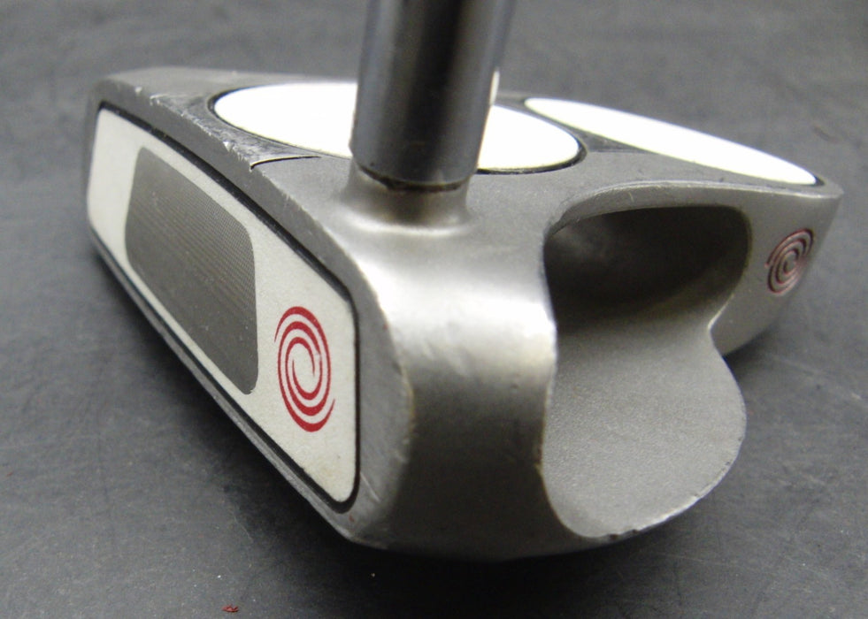 Odyssey White Steel 2-Ball Putter Steel Shaft 82cm Length Psyko Grip*