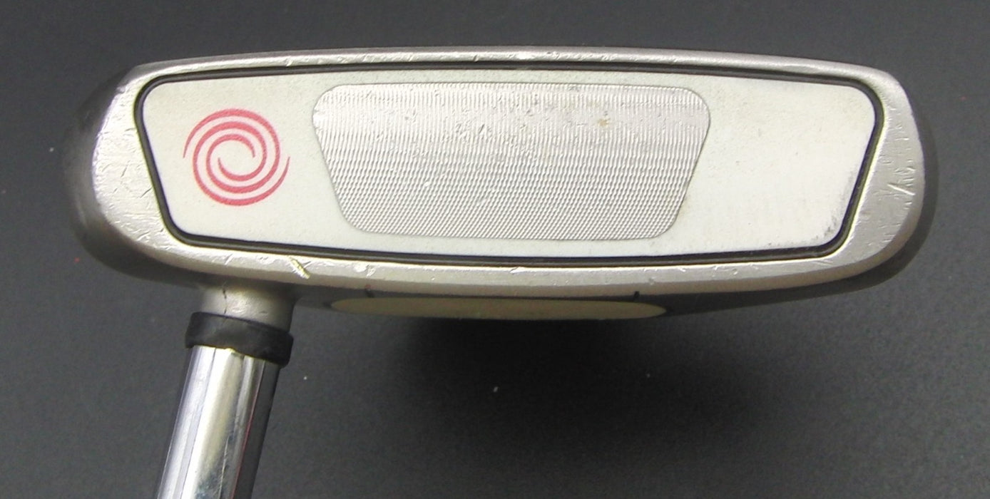 Odyssey White Steel 2-Ball Putter Steel Shaft 84cm Length Psyko Grip*