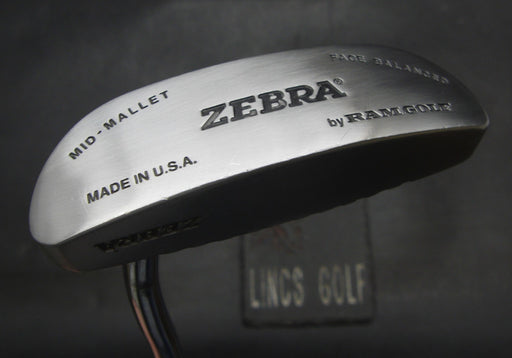 Zebra Mid Mallet Putter Steel Shaft 87cm Length Zebra Grip