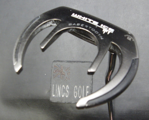 Odyssey White Ice Sabertooth Putter Steel Shaft 84cm Length Psyko Grip