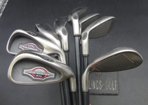 Set of 8x Callaway Big Bertha 2002 5-SW Irons Regular Graphite Shafts