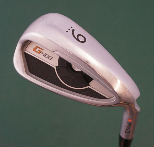 Ping G400 Orange Dot 9 Iron Stiff Steel Shaft Lamkin Grip