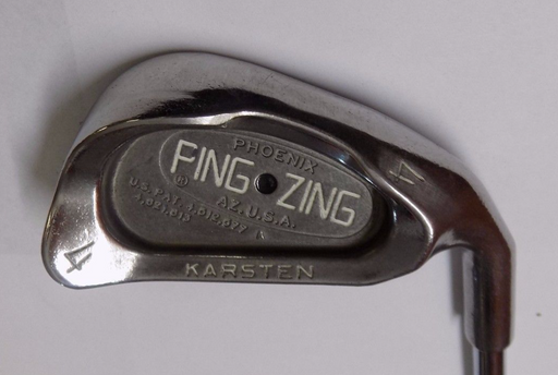 Polished Ping Zing Black Dot 4 Iron Stiff Flex Steel Shaft Golf Pride Grip
