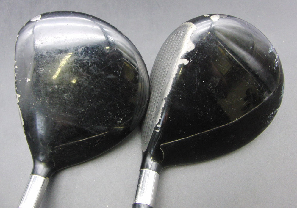 Set of 2 Callaway Razr Hawk 3 Wood + 5 Wood Regular Graphite Shafts Black Grips