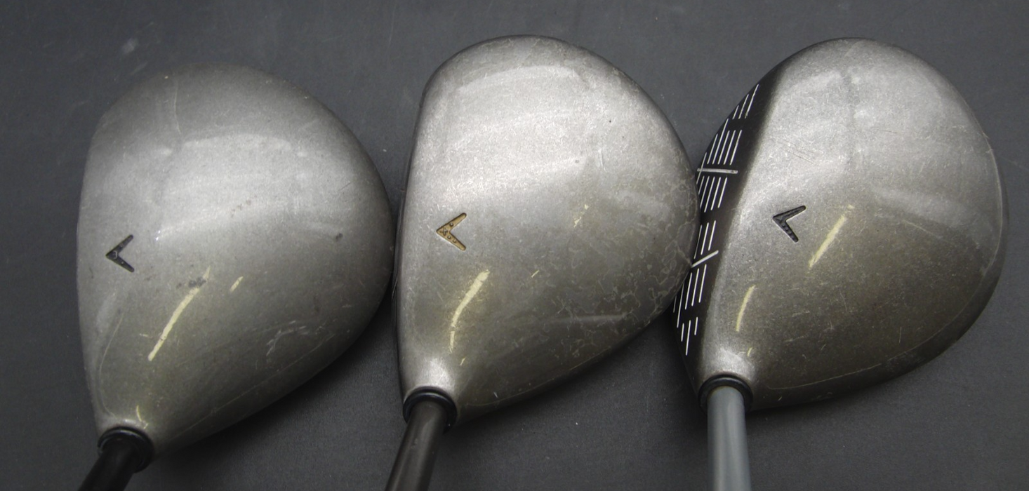 Set Of Callaway Hawk Eye VFT 5-SW Irons + Driver + 3 + 4 Wood + Putter