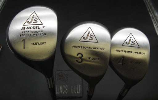 Set of 3 Bridgestone JS JB-Model 11.5° Driver 14° 3 Wood + 17° 4 Wood