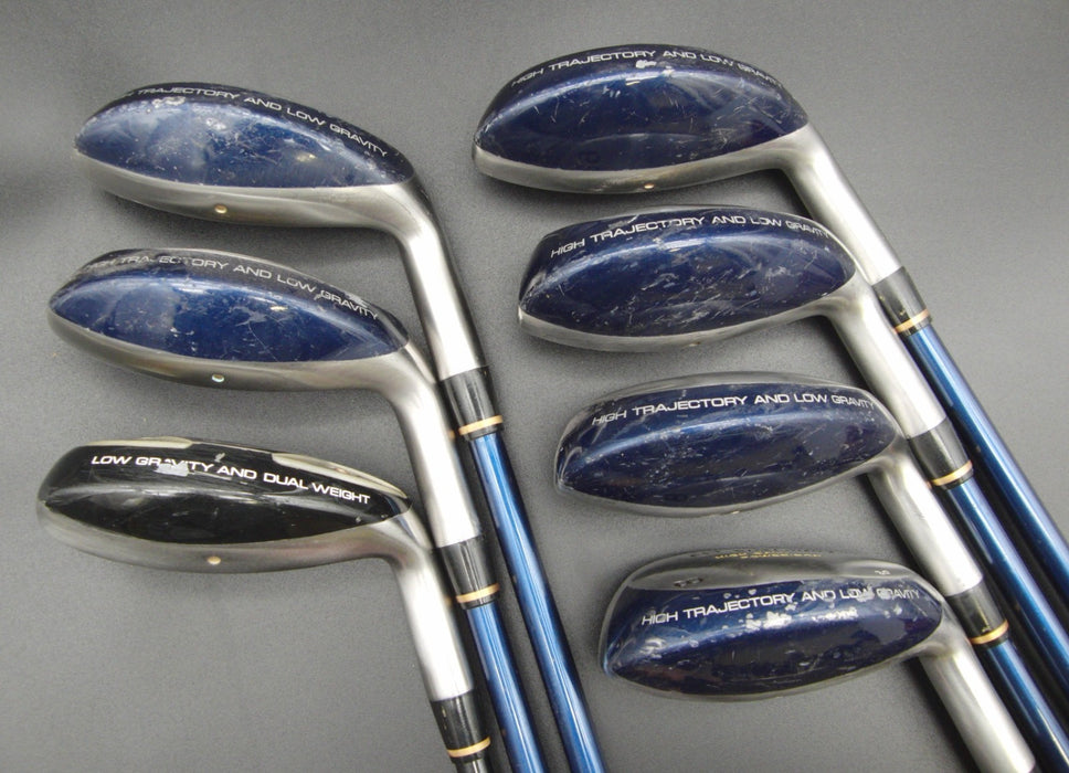 Set of 7x Spalding High Ball Irons 5-PW+GW Stiff Graphite Shafts with Grips*