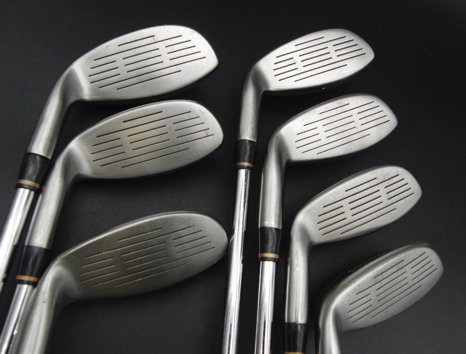 Set of 7x Spalding High Ball Irons 4-PW Stiff Steel Shafts Spalding Grips*