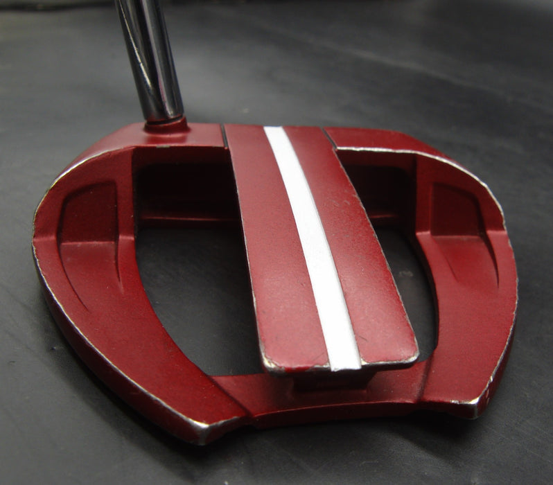 Odyssey O Works Red Marxman Putter 84cm Length Steel Shaft Nex Grip*
