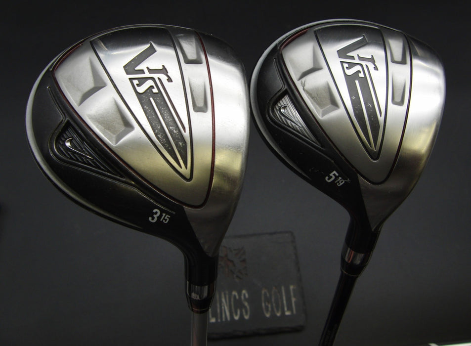 Set of 2 Nike VRS 3+5 Woods Regular Graphite Shafts Golf Pride Grips*