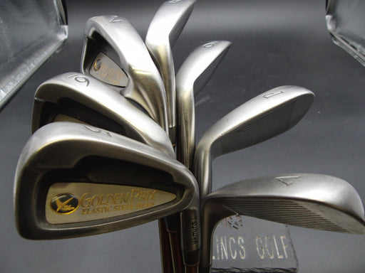 Set of 7x Tsuruya Golden Prix Irons 5-PW+AW Regular Graphite Shafts G/P Grips*