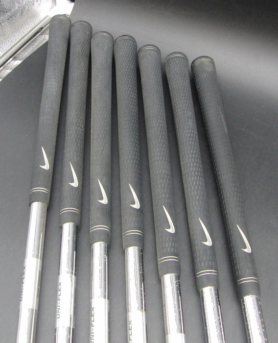 Set of 7x Nike Ignite 4-PW Irons Uniflex Steel Shafts Nike Grips