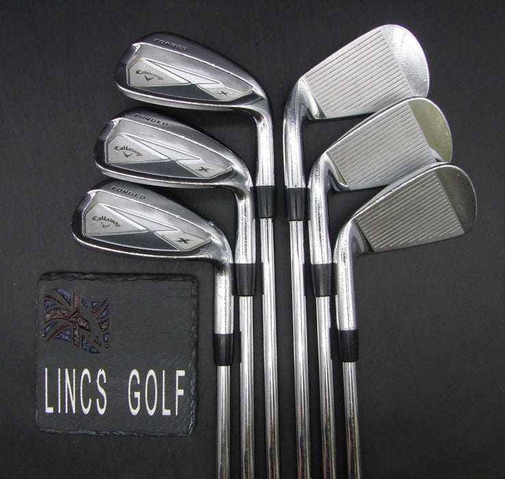 Set of 6x Callaway X Forged 2013 5-PW Irons Stiff Steel Shafts Nexgen Grips