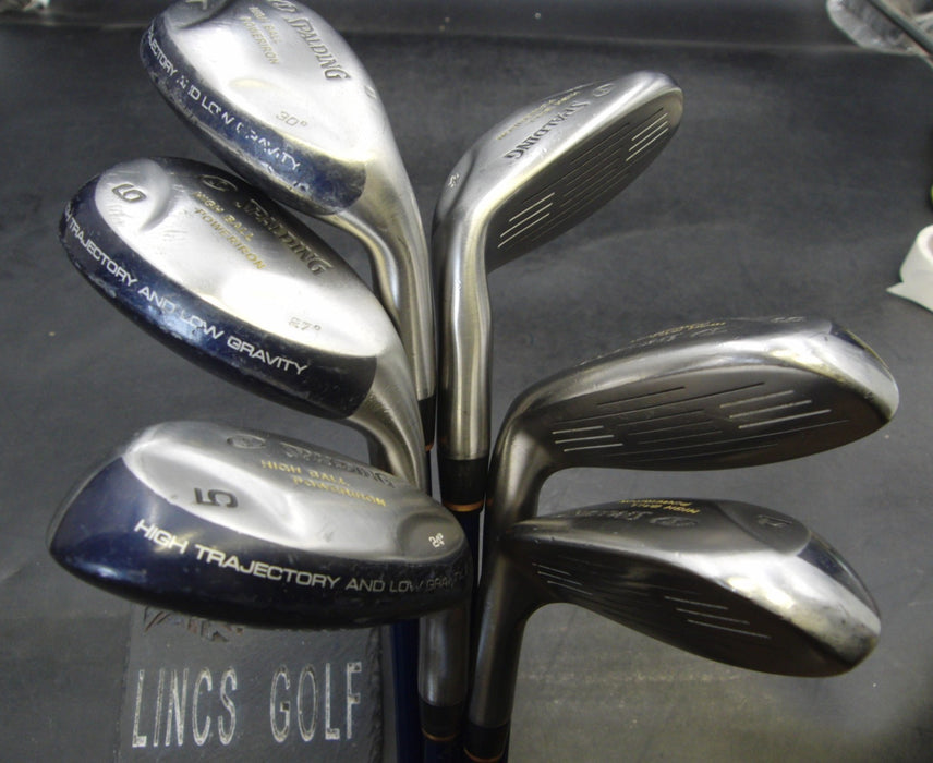 Set of 6 x Spalding High Ball Irons 5-PW Regular Graphite Shafts Spalding Grips