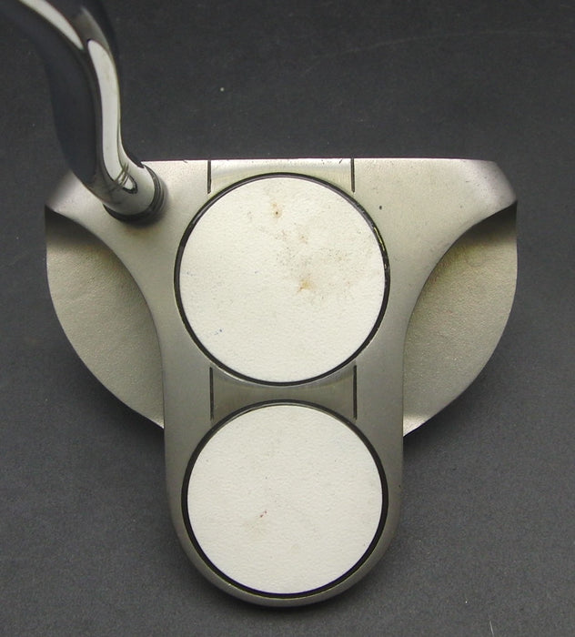 Odyssey White Steel 2-Ball Putter Steel Shaft 99cm Length White Grip*