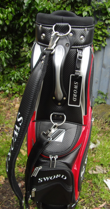 6 Division Sword Golf Cart Carry Trolley Golf Clubs Bag*