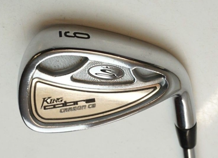 King Cobra Carbon CB 9 Iron S300 Stiff Flex Steel Shaft Golf Pride Grip