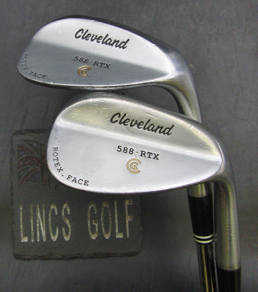 Set of 2 Cleveland 588 RTX Gap & Sand Wedges Regular Steel Shafts*