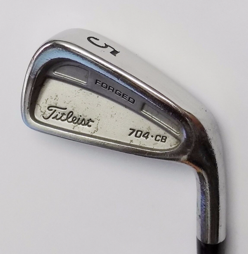 Polished Titleist 704 CB Forged 5 Iron R300 Steel Shaft Golf Pride Grip