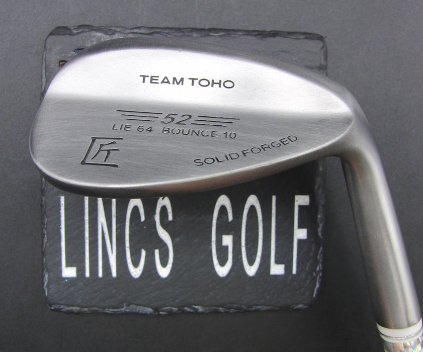 Team Toho Solid Forged 52° Gap Wedge Regular Graphite Shaft Black Grip