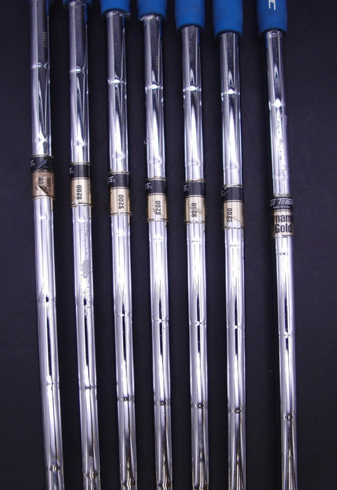 Set of 7x Titleist ZB Forged Irons 4-PW Stiff Steel Shafts Iomic Grips