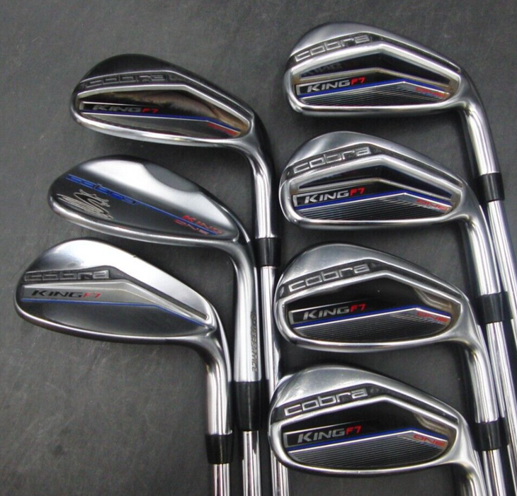 Combo Set of 7 x Cobra King F7 ONE Irons 6-SW+GW + Cobra King Versatile