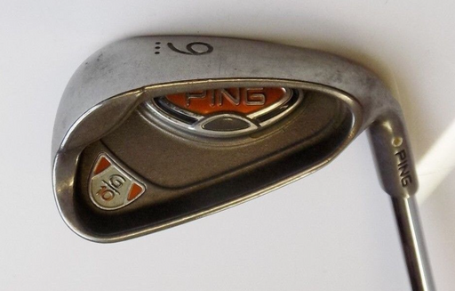 Ping G10 White Dot 9 Iron AWT Stiff Steel Shaft Lamkin Grip