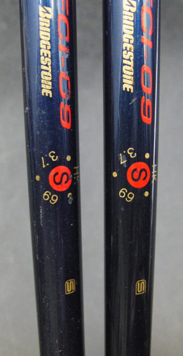 Set of 2 Bridgestone BHM Break The Mode Forged 3 & 4 Irons Stiff Graphite Shafts