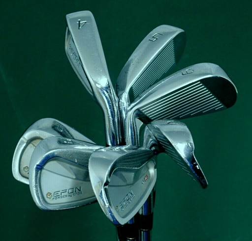 Set Of 7 x Epon AF-302 / AF-502 Forged Combo Irons 4-PW Regular Steel Shafts