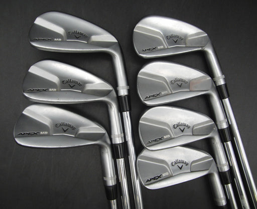 Set of 7x Callaway Apex MB 2014 Irons 4-PW Regular Steel Shafts Golf Pride Grips