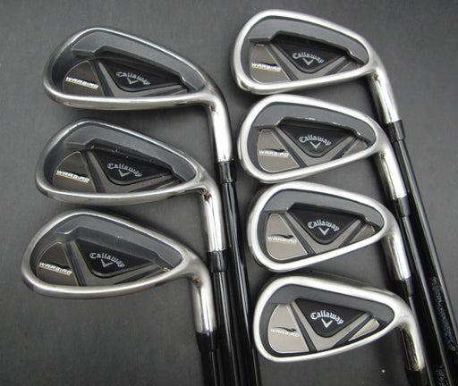Set of 7x Callaway WarBird Irons 5-SW Regular Graphite Shafts Callaway Grips