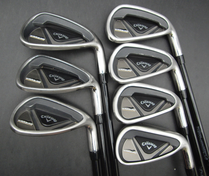 Set of 7x Callaway WarBird Irons 5-SW Regular Graphite Shafts Callaway Grips