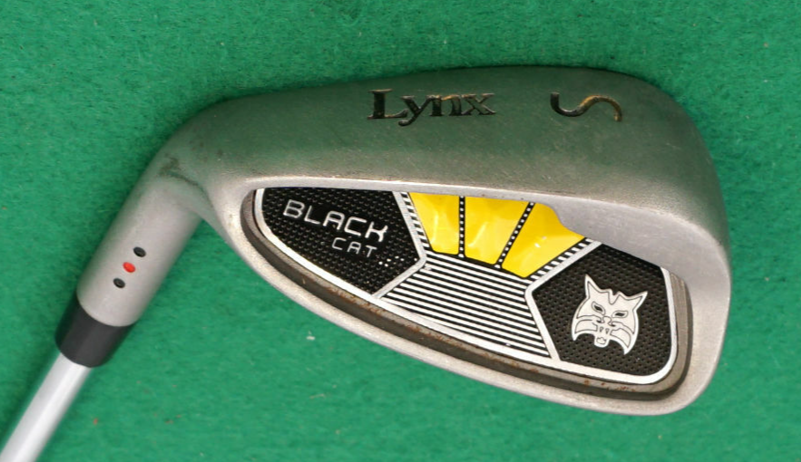 Left Handed Lynx Black Cat Sand Wedge Regular Steel Shaft Lynx Grip