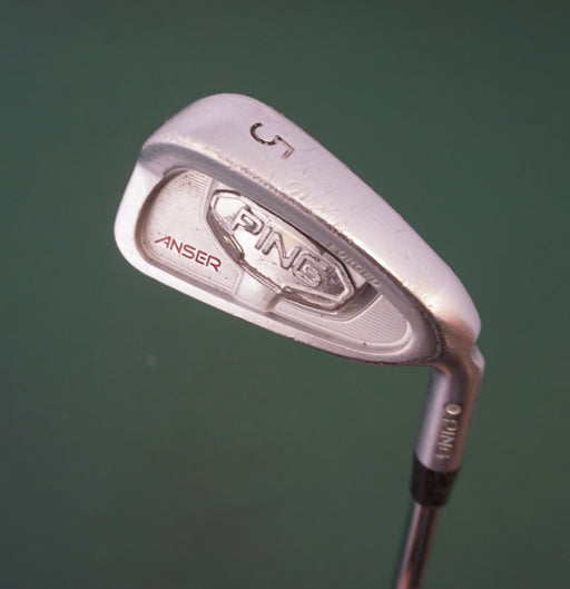 Ping Anser Forged White Dot 5 Iron Stiff Steel Shaft Ping Grip