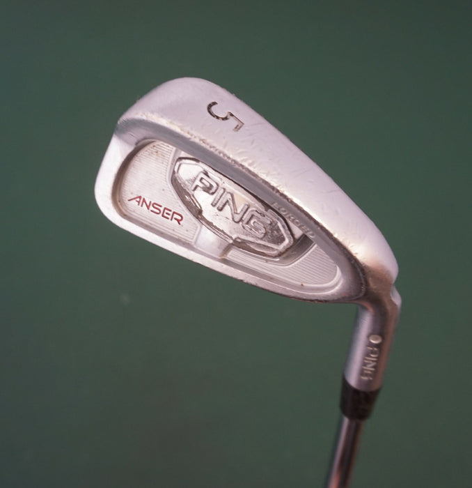 Ping Anser Forged White Dot 5 Iron Stiff Steel Shaft Ping Grip