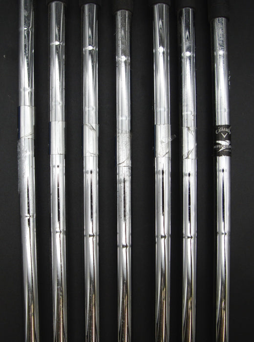 Set of 7x Callaway WarBird Irons 5-SW Uniflex Steel Shafts Callaway Grips