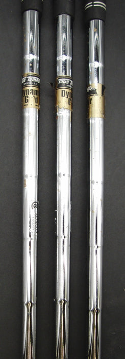 Set of 3 Cleveland CG16 Gap+Sand & Lob Wedges Stiff Steel Shafts Cleveland Grips