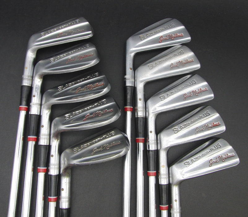 Set of 10x Left-Handed Slazenger Plus 2-PW + SW Irons Regular Graphite Shafts