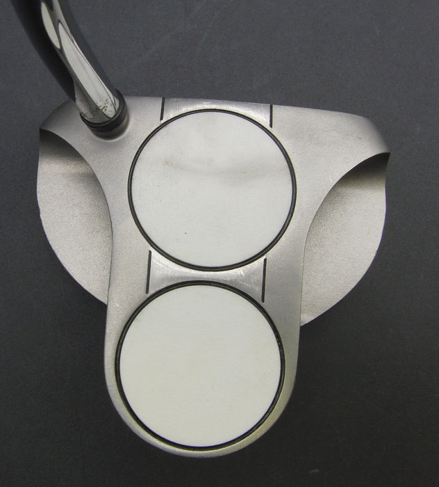 Odyssey White Steel 2-Ball Putter Steel Shaft 86cm Length Super Stroke Grip