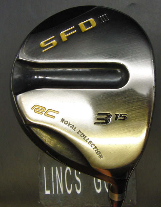 Japanese Royal Collection SFD III 15° 3 Wood Stiff Graphite Shaft NO1 Grip