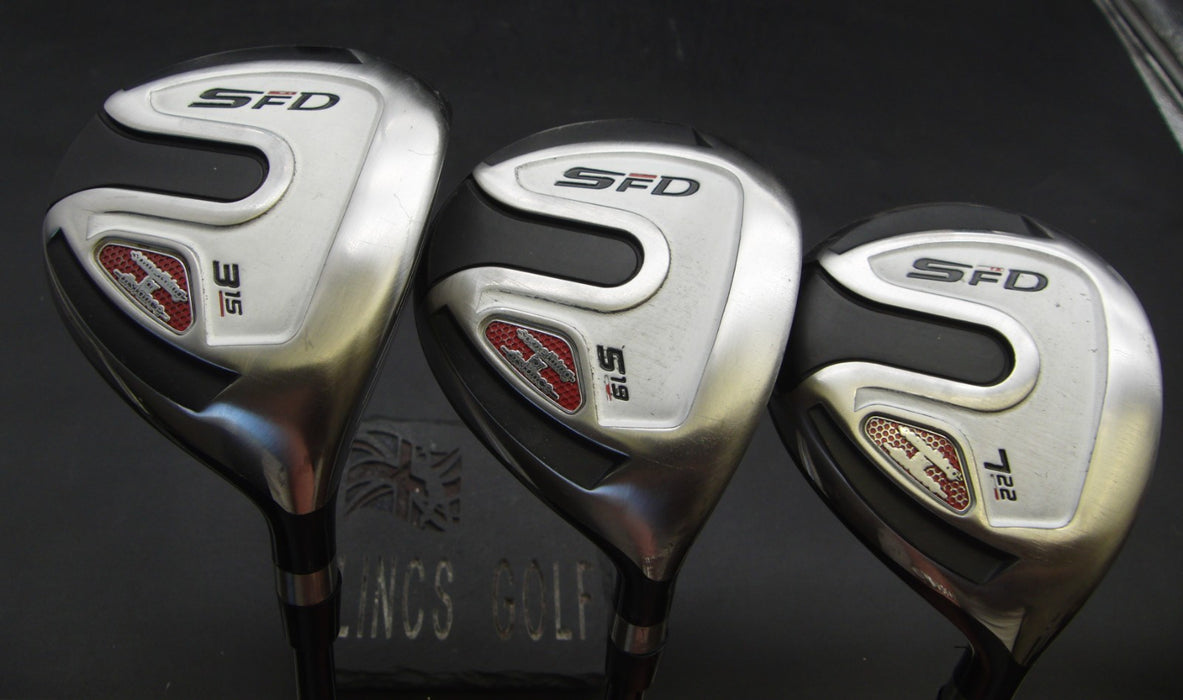 Set of 3 Royal Collection SFD 3+5&7 Woods Regular Graphite Shafts David Grips